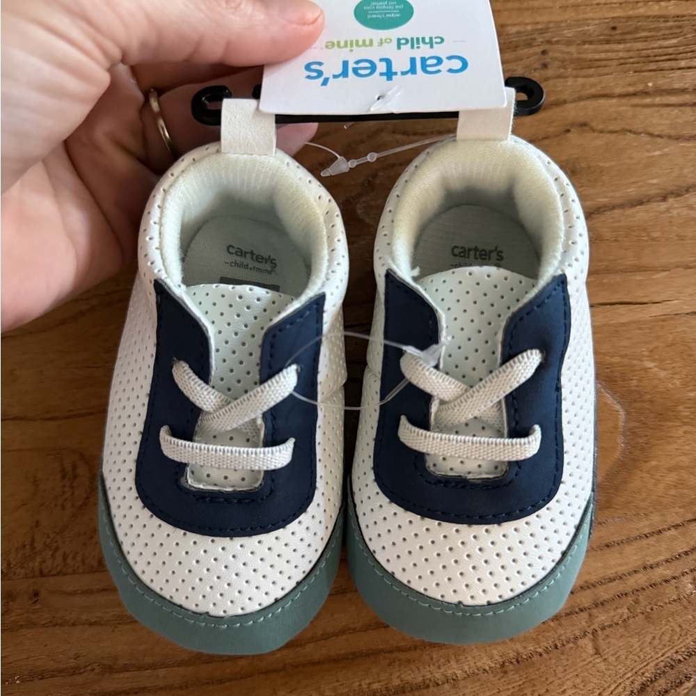 Carter's Toddler Navy & White Soft Sneaker